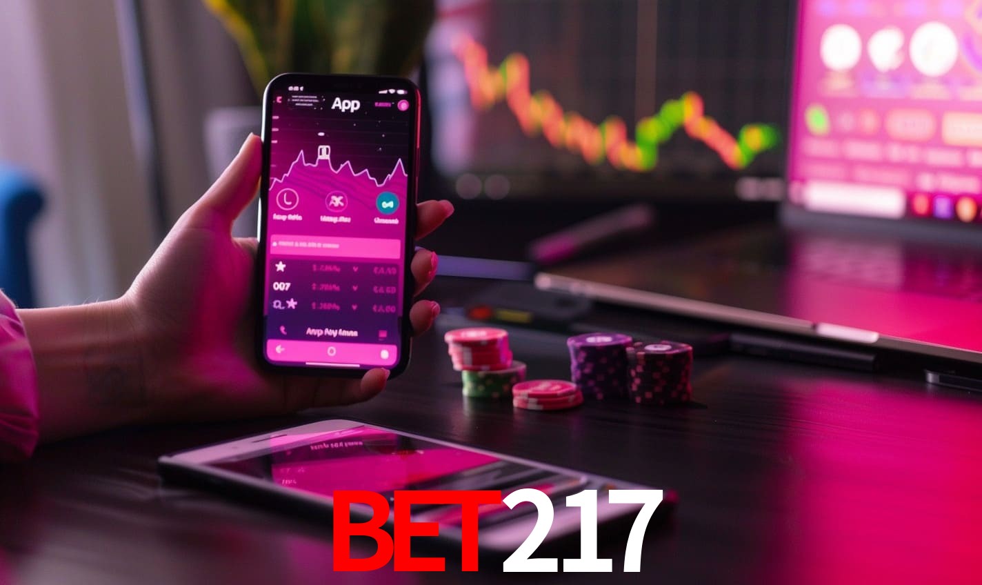 Comparação APP mobile vs versão web da bet217